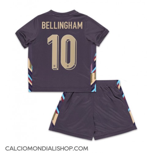 Maglie da calcio Inghilterra Jude Bellingham #10 Seconda Maglia Bambino Europei 2024 Manica Corta (+ Pantaloni corti)